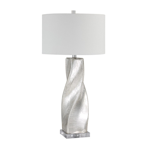 Lyons One Light Table Lamp in Crackled Mercury Silver (443|LPT1336)