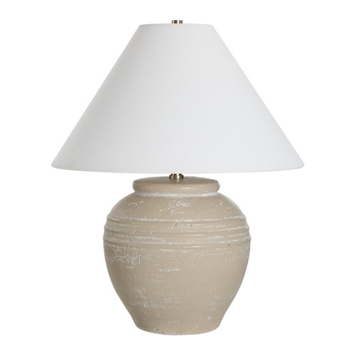 Fela LED Table Lamp in Cream Wash (443|LPT1280)