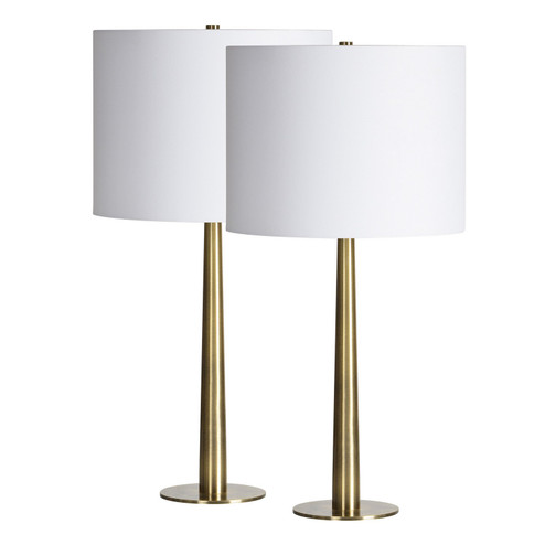 Sarai LED Table Lamp- Set in Antique Brass (443|LPT1253SET2)