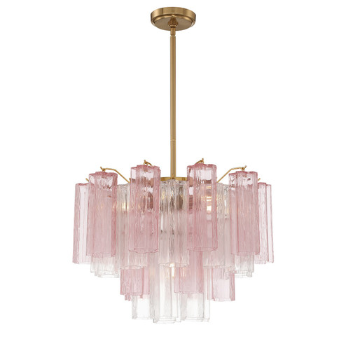 Addis Six Light Chandelier in Aged Brass (60|ADD306AGSP)