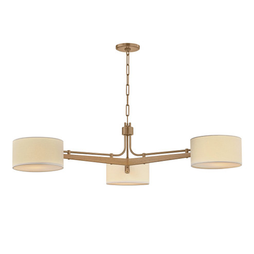 Mailo Three Light Chandelier in Patina Brass (67|F5650PBR) Mailo Three Light Chandelier in Patina Brass (67|F5650PBR)