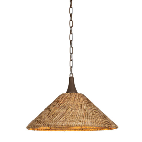Kenzo One Light Pendant in Bronze Leaf (67|F2721BRL)