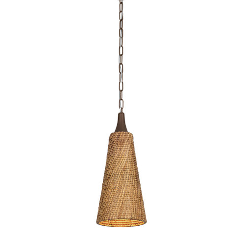 Kenzo One Light Pendant in Bronze Leaf (67|F2709BRL)