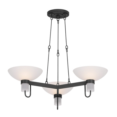 Arturo Three Light Chandelier in Textured Bronze W/ Hl (67|F1730TBZH)