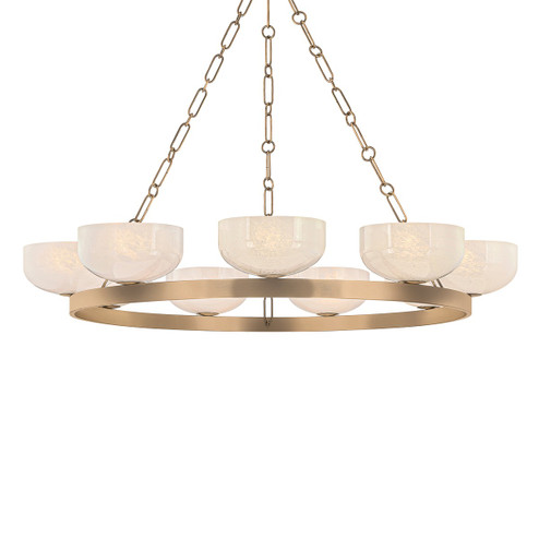 Caelum Nine Light Chandelier in Patina Brass (67|F1345PBR)