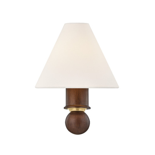 Candice One Light Wall Sconce in Aged Brass (428|H1082101AGB)