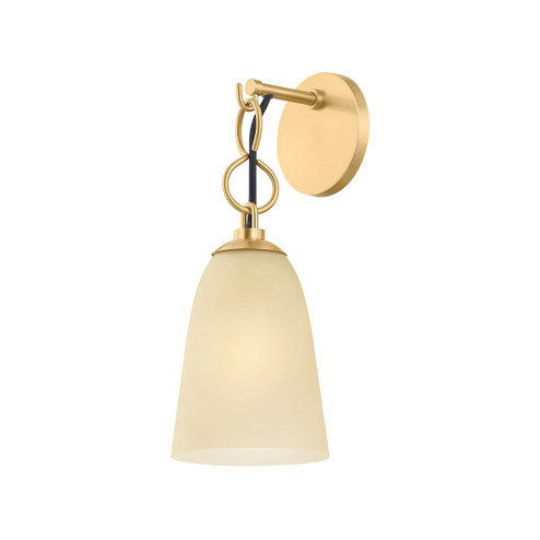 Christine One Light Wall Sconce in Aged Brass (428|H1058101AGB)