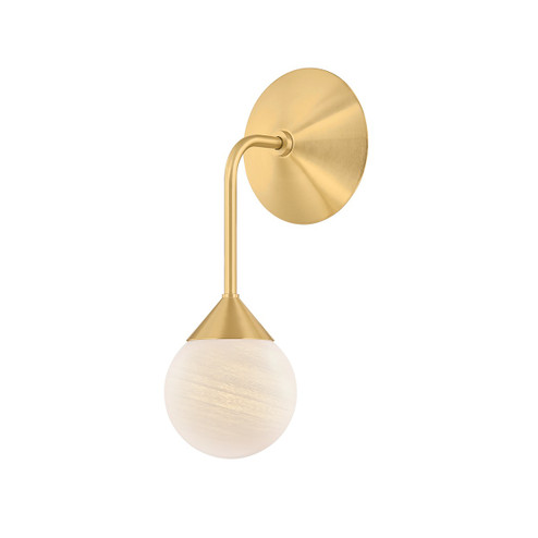 Natasha LED Wall Sconce in Aged Brass (428|H1051101AGB)