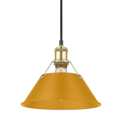 Orwell One Light Pendant in Brushed Champagne Brass (62|3306MBCBAY)
