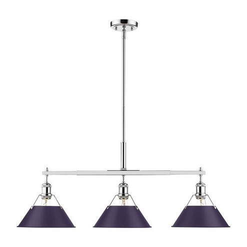 Orwell Three Light Linear Pendant in Chrome (62|3306LPCHEP)