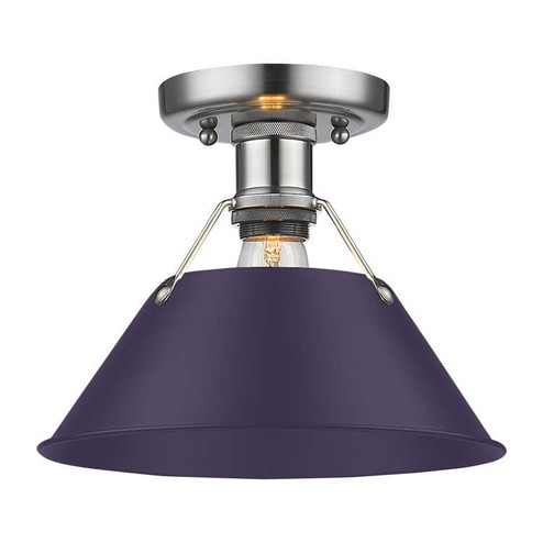 Orwell One Light Flush Mount in Pewter (62|3306FMPWEP)