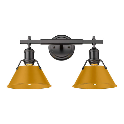 Orwell Two Light Vanity in Matte Black (62|3306BA2BLKAY)