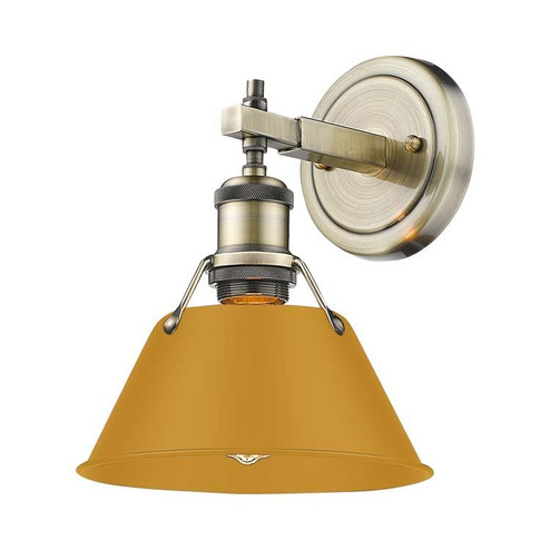 Orwell One Light Bath Vanity in Aged Brass (62|3306BA1ABAY)