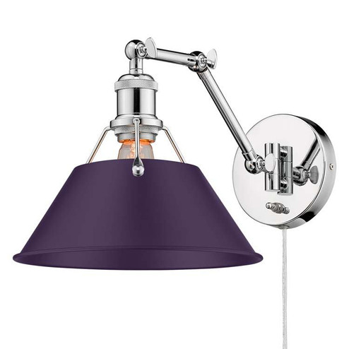 Orwell One Light Wall Sconce in Chrome (62|3306A1WCHEP)
