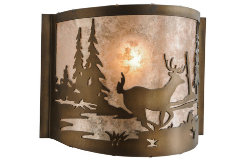 Deer at Lake One Light Wall Sconce in Antique Copper (57|288030)