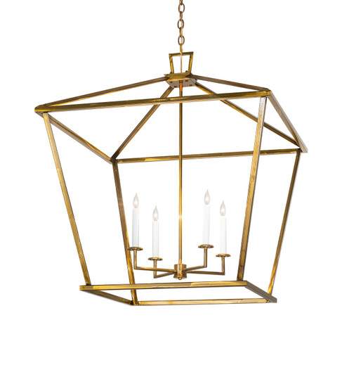 Kitzi Four Light Pendant in Transparent Gold (57|286955)