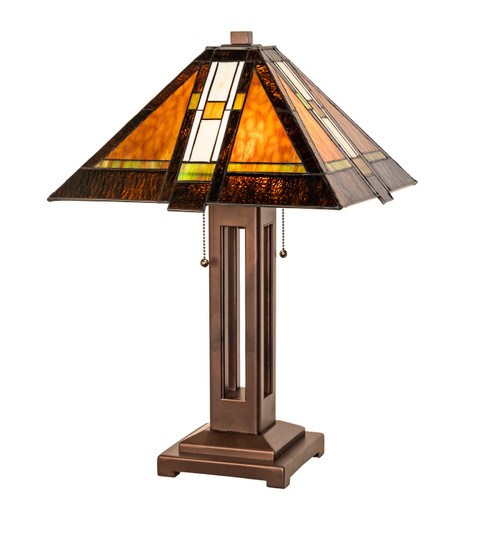 Montana Mission Two Light Table Lamp in Mahogany Bronze (57|285566)