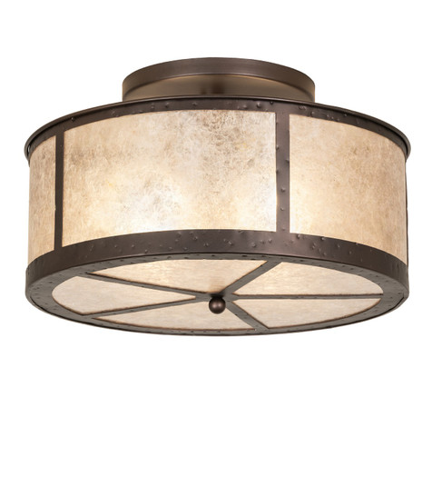 Smythe Craftsman Four Light Semi-Flushmount in Mahogany Bronze (57|283290)