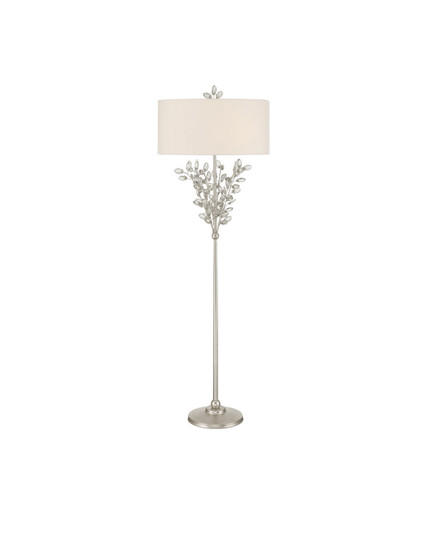 Forget-Me-Not Two Light Floor Lamp in Clear/Silver Leaf (142|80000169)