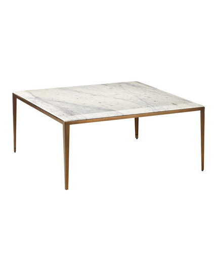 Oblique Cocktail Table in Natural / Antique Brass (142|40000237)