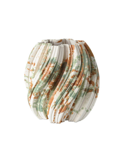 Camouflage Vase in Green/Brown/Off-White (142|12000986)
