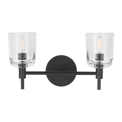Hartley Two Light Vanity in Aged Iron (454|TFV1002AI)
