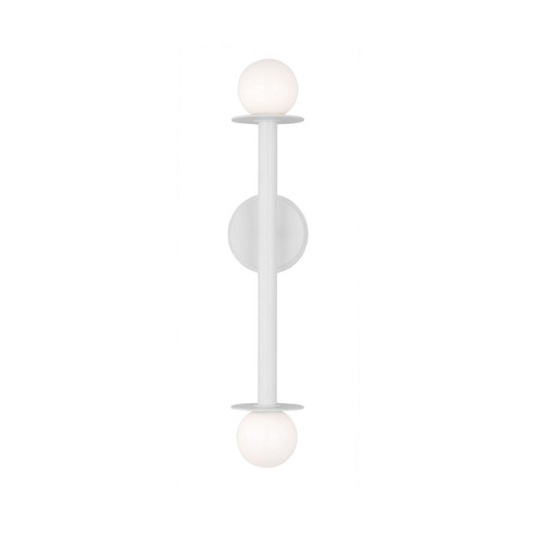 Nodes Two Light Wall Sconce in Matte White (454|KWL1012MWT)