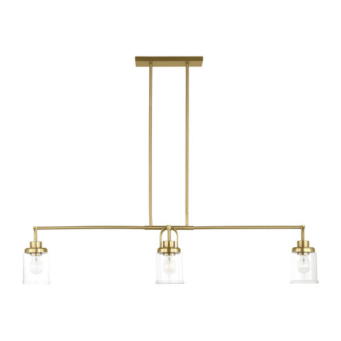 Anders Four Light Chandelier in Satin Brass (454|GLC1184SB)