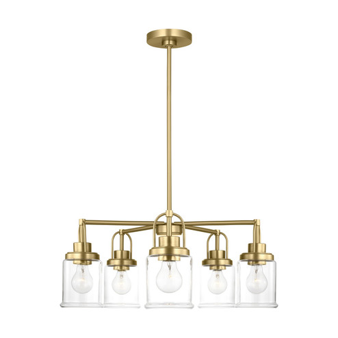 Anders Five Light Chandelier in Satin Brass (454|GLC1175SB)