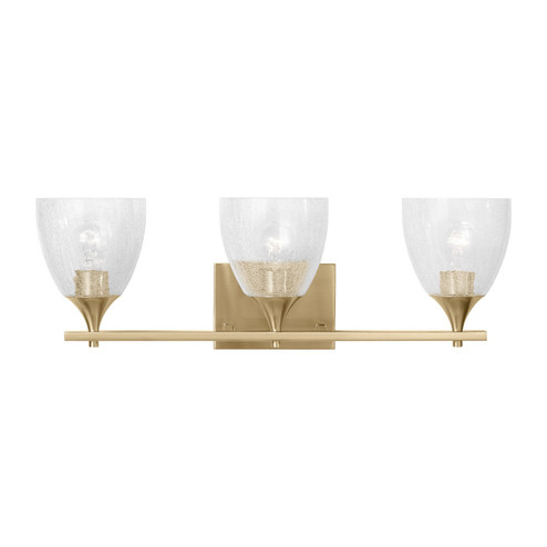 Toffino Three Light Vanity in Satin Brass (454|DJV1023SBCKG)