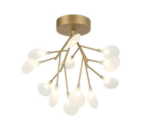 Hydrangea Bloom 12 Light Ceiling Mount in Gold (423|X69820GL)