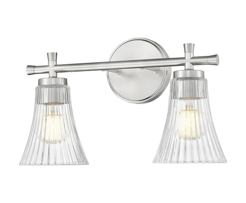 Belle Two Light Vanity in Brushed Nickel (224|75192VBN)