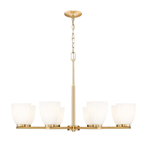 Naya Eight Light Chandelier in Modern Gold (224|75188MGLD)
