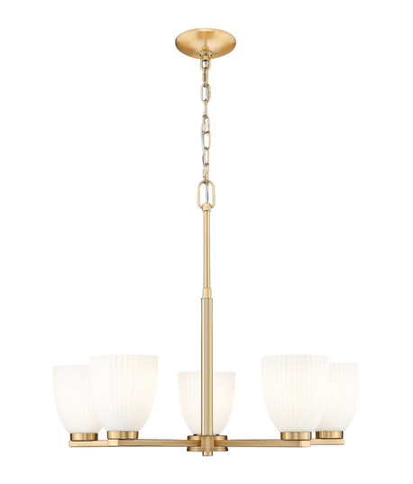 Naya Five Light Chandelier in Modern Gold (224|75185MGLD)