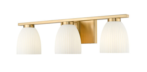 Naya Three Light Vanity in Modern Gold (224|75183VMGLD)