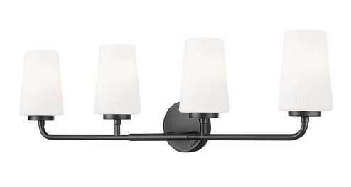 Montford Four Light Vanity in Matte Black (224|70054VMB)