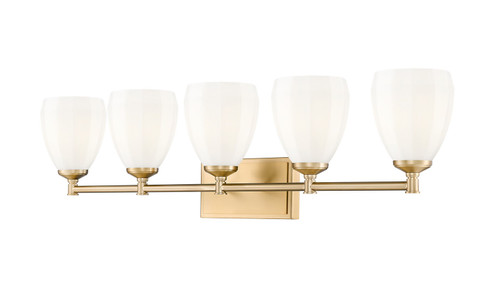 Oren Five Light Vanity in Modern Gold (224|70045VMGLD)
