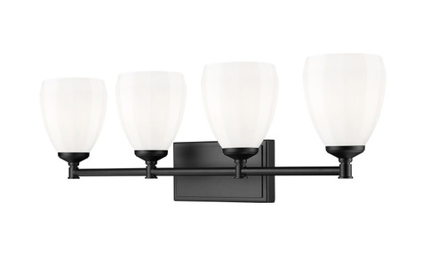 Oren Four Light Vanity in Matte Black (224|70044VMB)