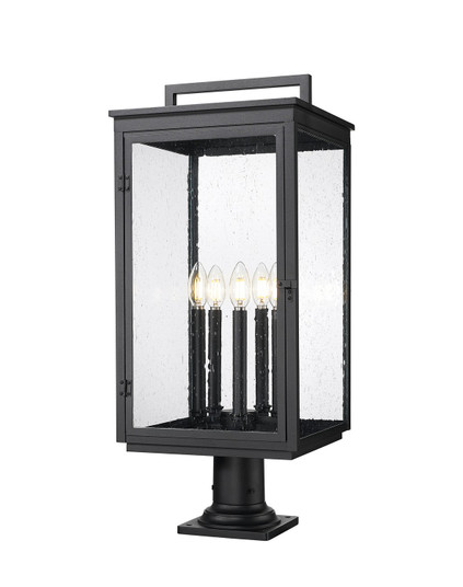 Hartwell Five Light Outdoor Pier Mount in Sand Black (224|5019PHXLR533PMBK)