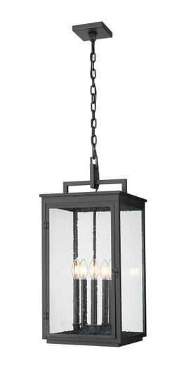 Hartwell Five Light Outdoor Chain Mount Ceiling Fixture in Sand Black (224|5019CHXLBK)