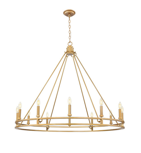 Dennison 12 Light Chandelier in Signature Brass (224|400512SBR)