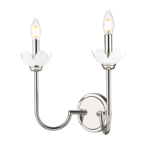 Allistair Two Light Wall Sconce in Polished Nickel (224|3522SPN)