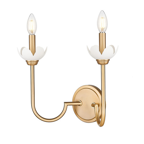 Allistair Two Light Wall Sconce in Modern Gold (224|3522SMGLD)