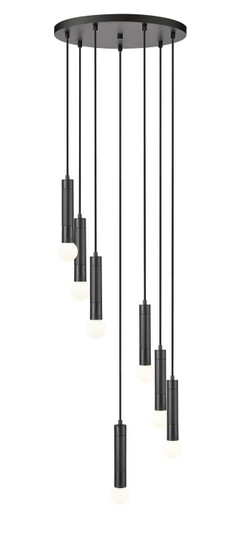 Stari Seven Light Chandelier in Matte Black (224|1956P7RMB)