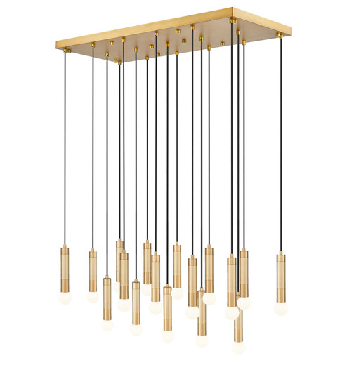 Stari 17 Light Linear Chandelier in Modern Gold (224|1956P17LMGLD)