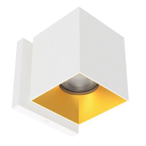 Zoron LED Wall Mount in White/Gold (34|W4SFCSWTGL)