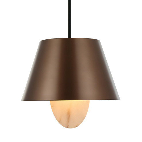 Rock On Four Light Pendant in Brontourage/Matte Black (137|529P04BGMB)