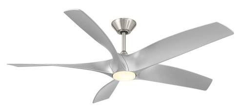 Zephyr 5 62'' Ceiling Fan in Brushed Nickel/Silver (441|FRW240162LBNSL)