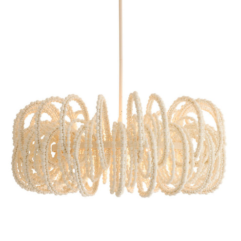 Keely Six Light Chandelier in White (314|DMS21)