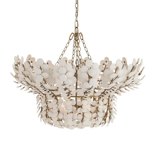 Bilal Eight Light Chandelier in Ivory (314|DLS14)